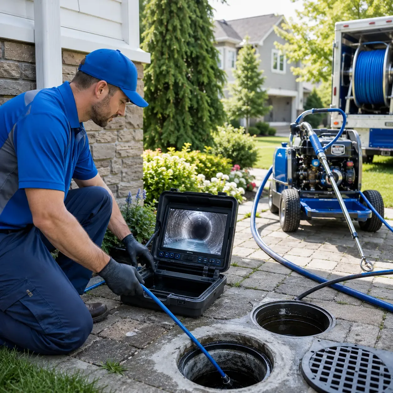 Outdoor drain cleaning professionals serving New Columbia, PA